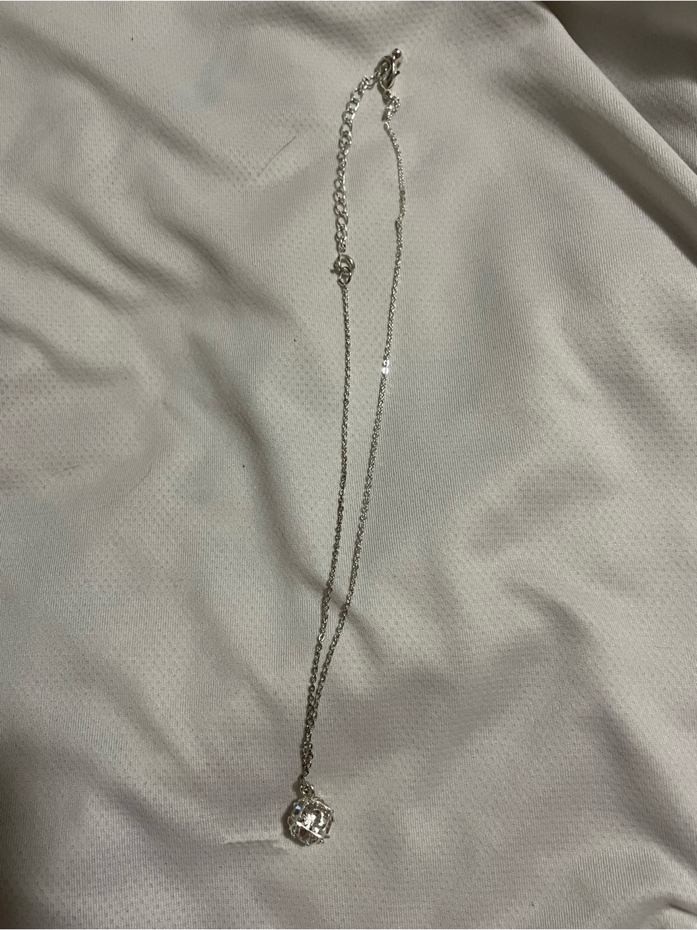 Silver Crystal Pendant Necklace - Elegant Women’s Jewelry